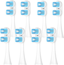 8 Pack Compatible with Spinbrush Pro Clean Toothbrush Replacement Brush Heads,Fo