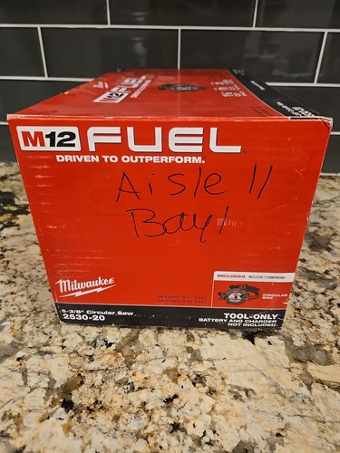 NUEVA N CAJA Milwaukee FUEL 2530-20 Sierra Circular Inalámbrica 5 3/8" Hoja M12 12 Voltios - Imagen 7 de 8
