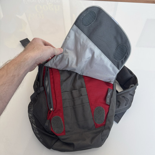 Osprey Veer Sling Bag Rucksack Schulter Messenger Tag Reise Wandern Outdoor rot - Bild 7 von 16