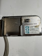 HP PhotoSmart M22 4.0MP Digital Camera - Silver tested!  For Parts Repair