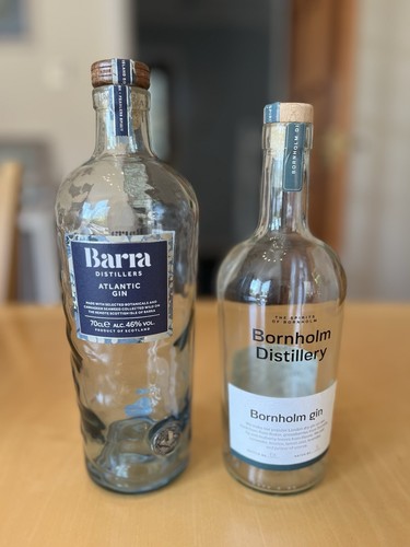 Barra Atlantic Gin Bottle- Empty 70cl - Isle of Barra + Bornholm Gin Bottle