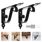  2 Sets Regalwinkel Winkelträger Metallschelfhalter Wandhalterungshalterungen