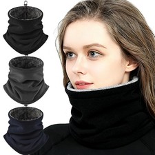 Winter Neck Warmer Gaiter Fleece Windproof Face Mask Cover Scarf for Men Women