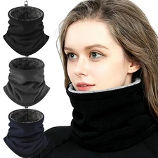 Winter Neck Warmer Gaiter Fleece Windproof Face Mask Cover Scarf for Men Women