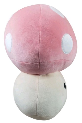 Pink Mushroom Soft Plushie Pillow Smiling Face 12 inches 3D Soft Hug Plush Toy - Picture 9 of 11