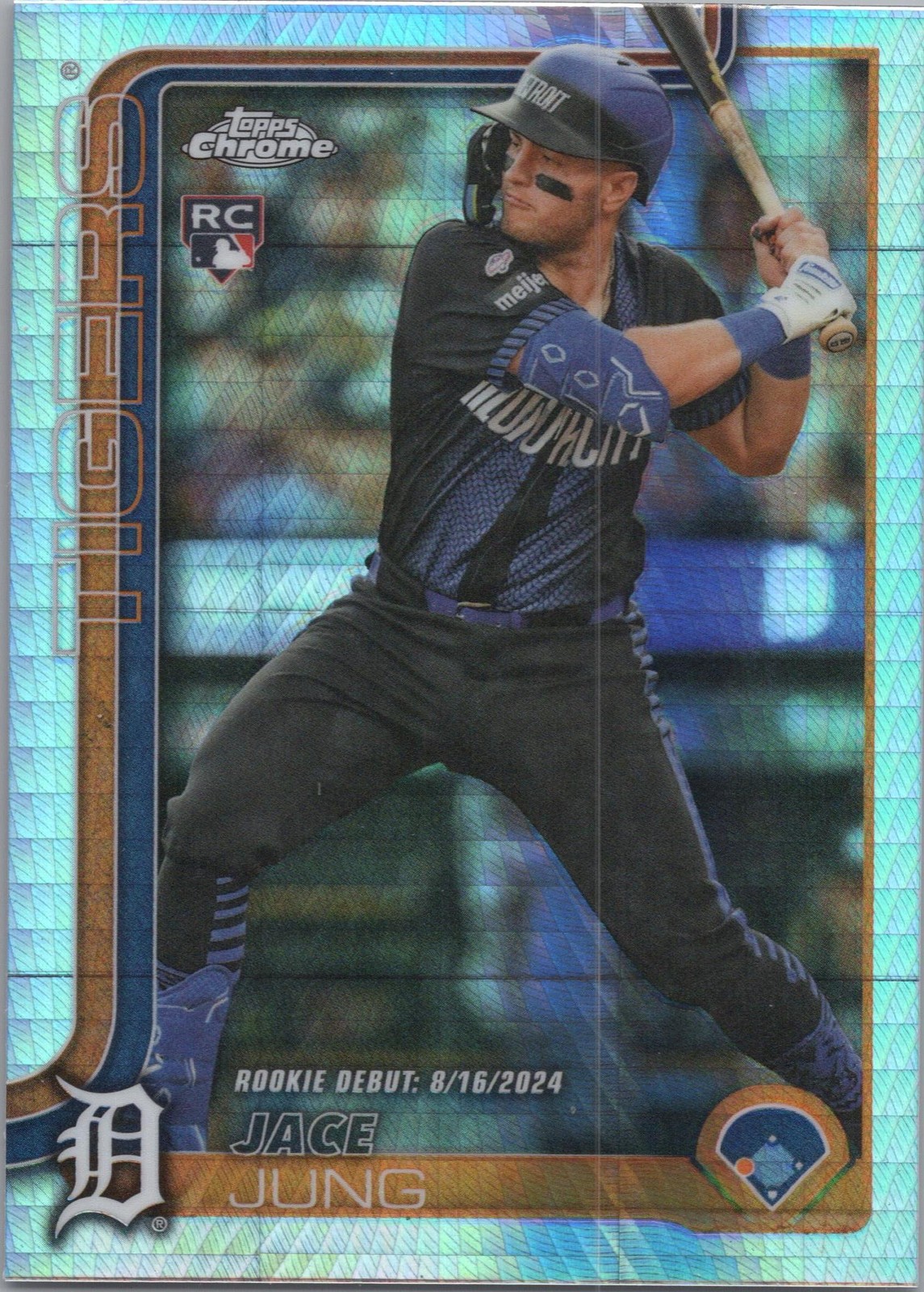 2025 Topps Chrome Update #USC121 Jace Jung Prism Refractors
