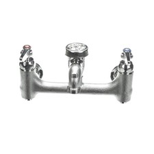 T&S Brass Service Sink Faucet, 8 Wall Mount, Ceramas, Vacuu B-0674-CR-BSTR -