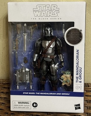   Star Wars Black Series #01 Mandalorian & Grogu Deluxe First Edition White Box