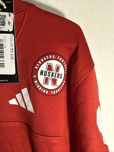 Dylan Raiola #15 Nebraska Cornhuskers Adidas maglia uomo taglia large nuova - Foto 5 di 7