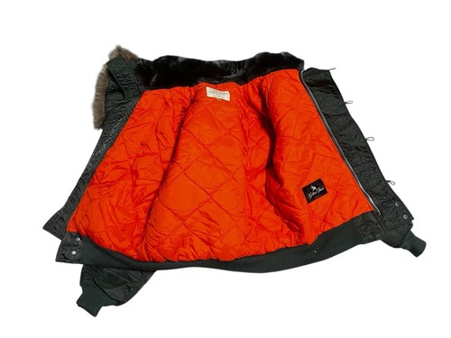 Vtg Spiewak & Sons Fur Attach Hoodie Type N 5A Flying Man’s Bomber Jacket Sz 40 - Picture 11 of 11