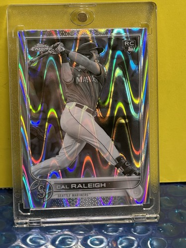 2022 Topps Chrome Sonic Wave Cal Raleigh Rookie BIG DUMPER! Anlagekarte!