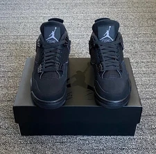 Nike Air Jordan 4 "Black Cat" Retro Men's Mid Top Basketball Shoes