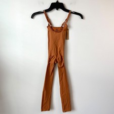 Skims Everyday Sculpt Open Bust Catsuit Bronze XXS