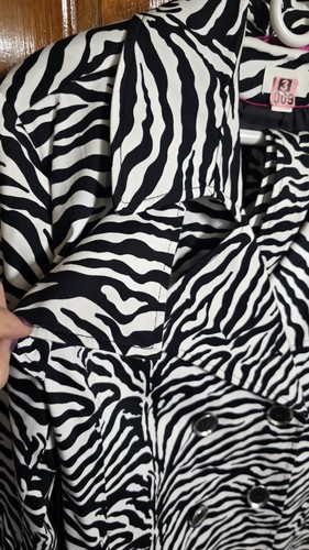Cato XL Zebra Double Breast Jacket W/belt Embellished Buttons Pockets NWOT 16/18 - Picture 13 of 15