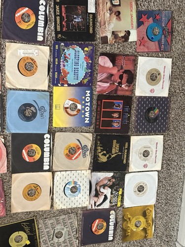 Vintage 45 RPM Vinyl Schallplatten Lot 70er 80er Pop Rock Soul Musik Sammlung (70+) - Bild 10 von 11