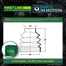 CV Joint Boot fits MERCEDES SLK230 R170 2.3 Rear 96 to 00 M111.973 C.V. Quality