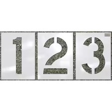 C.H. Hanson 70358 Stencil, Number Set, Number Kit, 12 In Character Height,