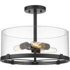 Z-Lite 3032SF-MB Callista Semi-Flush Mount Matte Black