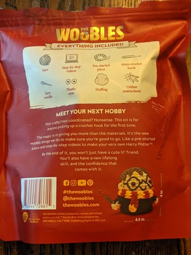The Woobles Harry Potter Impara ad Uncinetto Kit per Principianti Aperto Completo Bambino - Foto 2 di 9