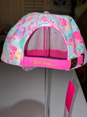 Lilly Pulitzer Logo Run Around Hat Magical Mary\'s Wish Baseball Pink Adjustable 302 Embroidered Lilly Pulitzer Run Around Hat | Pink Muse  main image 4