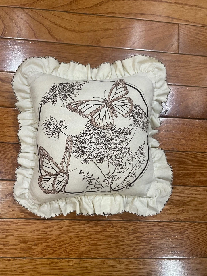 2 Almohadas Decorativas De Colección Marrón Cranston Libro de Imágenes Pequeño Núcleo de Casa de Campo  Foto 2 de 4