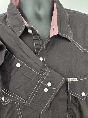Rafter C Shirt Adult 3XB BIG Black Western Cowboy Pro Flex 45 Outdoor Men  - Bild 4 von 14