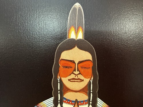 Mother’s Prayer Lithograph Archey Blackowl 1985 Native American Art 26x20 - Picture 2 of 12