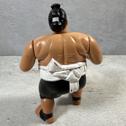 RARO WWF Hasbro Yokozuna Lucha Libre Figura Tarjeta Verde Serie 11 1994 - Imagen 3 de 8