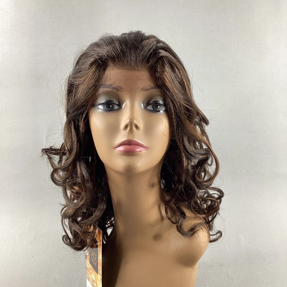 It’s a Wig Lace Bright Wavy #P4/30 Brown Honey Lace Front Premium Synthetic Wig - Image 2 of 4