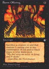 MTG - Burnt Offering - Ice Age - NM, English Magic FLAT RATE SHIP