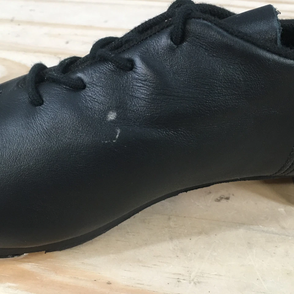 Capezio Tap Shoes Womens 8 M Cadence Oxford Black Leather Lace Up Block Heels - Image 4 of 4