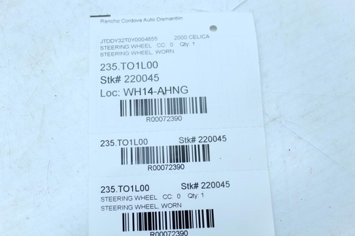CELICA 00-05 GTS Steering Wheel 72390 - Picture 2 of 11