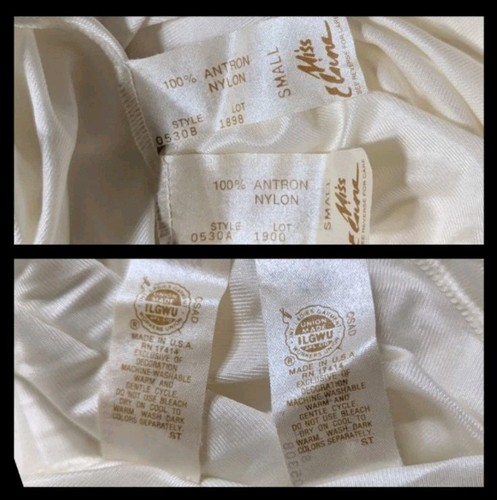 Miss Elaine Peignoir Morgenmantel Nachthemd & Kleid Damen S elfenbein BUTTERWEICH Nylon Spitze - Bild 12 von 12