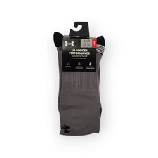 Under Armour UA Soccer Performance Cushioned OTC Socks, M 8.5-13/W 10-14, Grey