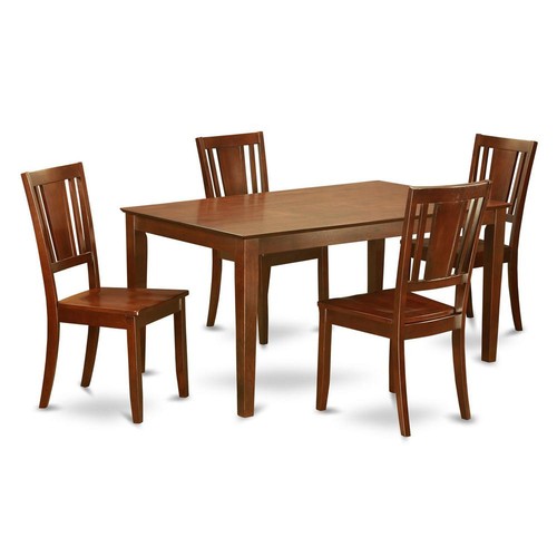 5-tlg. Esszimmergarnitur - Esstisch und 4 Esszimmerstühle - Bild 4 von 4