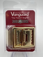 Marine Corps Belt Buckle and Tip: 24K Gold Plated Open Face