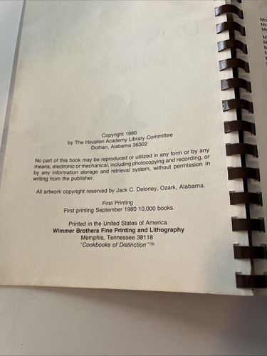 1st Ed Down Home In High Style Southern Cookbook Houston Acad Library Dothan AL - Picture 2 of 8