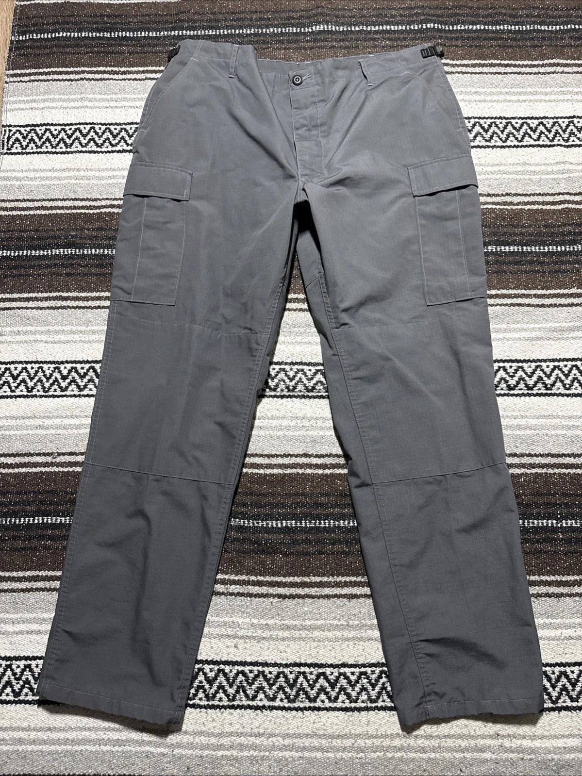 Propper BDU Ripstop Tactical Cargo Pants Men's 40x33 XL Long Gray Button Fly