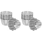 12 PCS Multi-Function Pudding Muffin Cup Cake Molds, Baking, 2.83x2.83x3.30 Inch