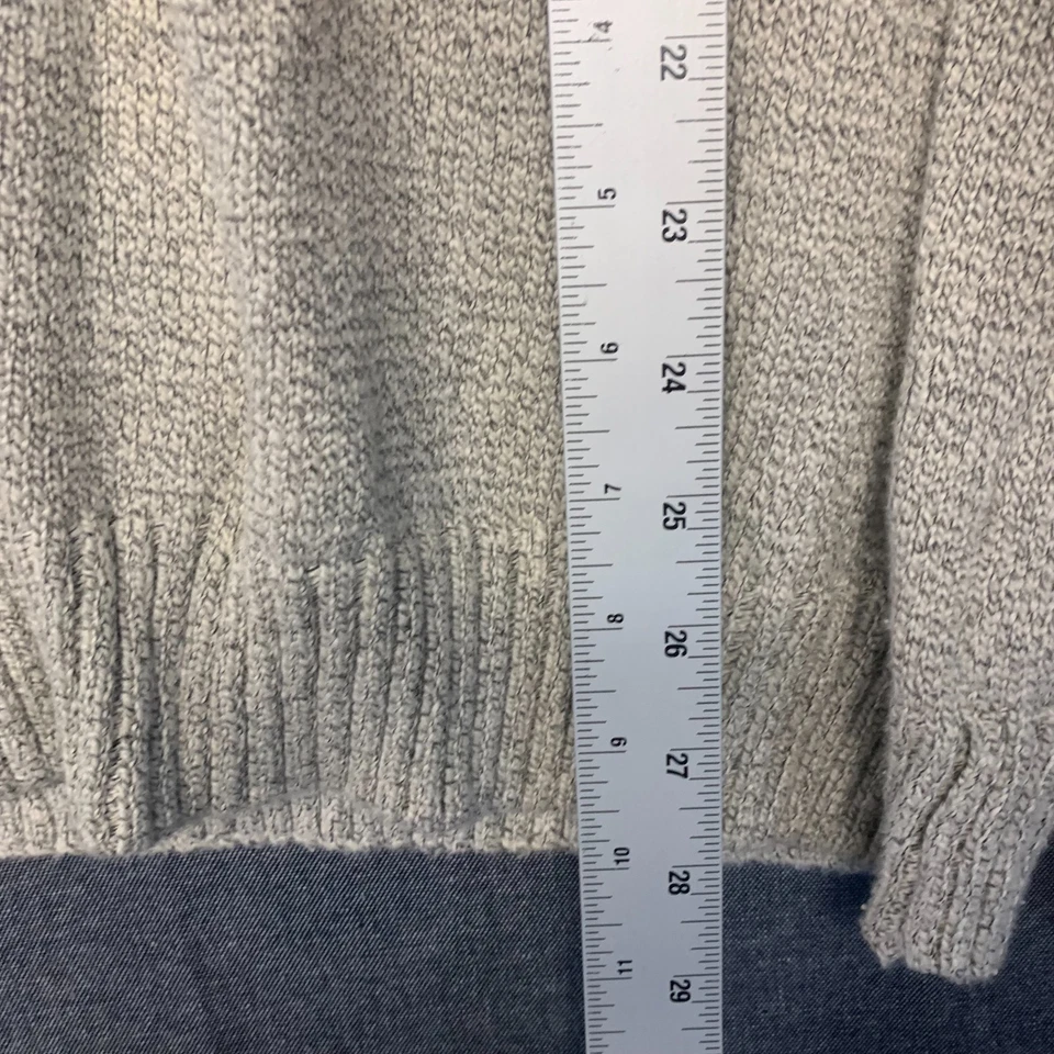 Eventide Men's Sweater Size L Gray Knit 1/4Zip Pullover Long Sleeves Casual Warm - Image 4 of 4