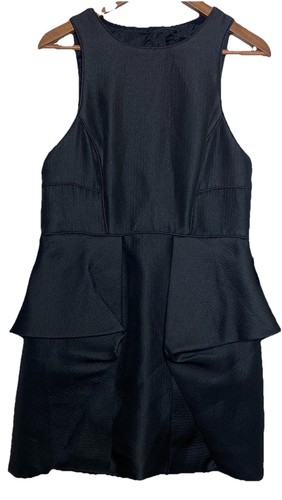 NEW Tibi Simona Origami Sleeveless Dress 12 BLACK LAST ONE - Picture 2 of 12