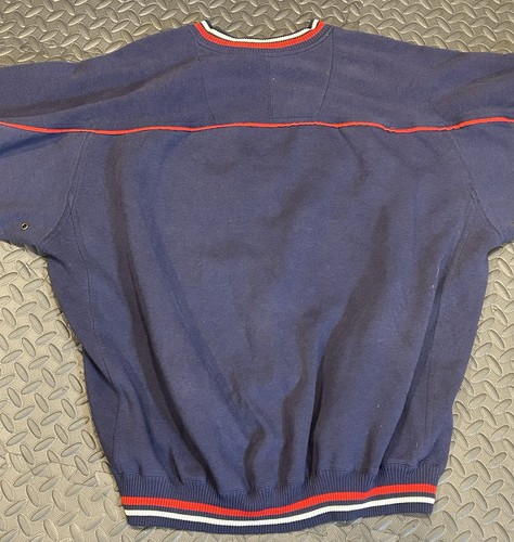 Vtg Lee Sport Cleveland Indians Blue Crewneck Pullover Sweatshirt 90’s Sz XXL - Bild 7 von 7