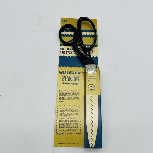 WISS PROFESSIONAL PINKING SHEARS CB-9 5" TAILOR SEWING SCISSORS - Picture 2 of 7