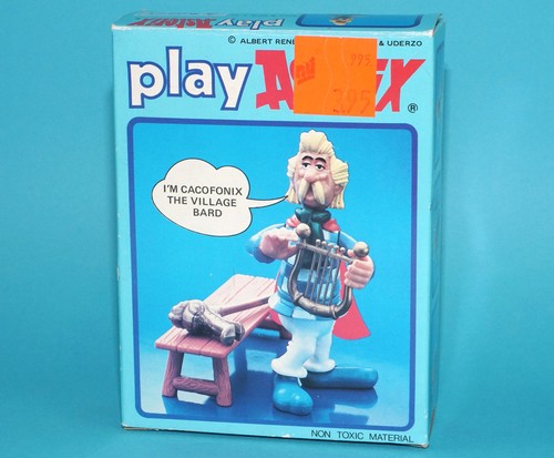 ASTERIX PLAY ACTION FIGURES 6207 CACOFONIX BOXED UK BOX 1984 CEJI TOYCLOUD - Picture 2 of 9