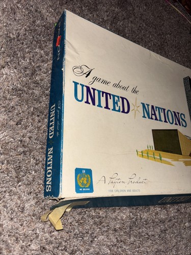 1961 Payton Products - United Nations Board Game - RARE A. Lubinsky - Picture 4 of 6