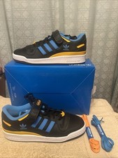 Adidas Forum Low Black Blue Gold Sneakers Retro Shoes FZ5890 Size 10.5 Men’s New