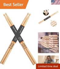 Versatile 5A Maple Drumsticks - Two Pairs for an Exceptional Drumming Experience