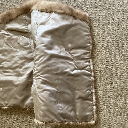 Ladies Vintage RARE Blonde Mink Fur Stole/Shawl/Wrap Cornelius Sydney S 12/14 - Picture 5 of 10
