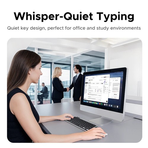 UGREEN Wireless Keyboard Bluetooth 5.3 & 2.4G 78 Keycaps For Macos Windows iPad - Picture 5 of 7