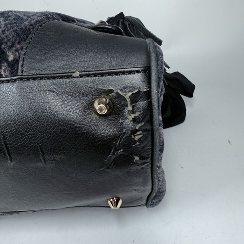Vintage Juicy Couture Daydreamer Wild Things Black Bag Purse Tote Double Bow Y2k - Picture 14 of 22